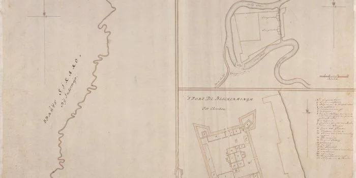 amh 5470 na map of the fort de bescherming at cheribon 5686c2ae5a7b61140b2673c2