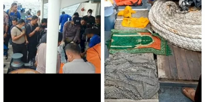 Kisah sajadah hijau ditemukan utuh saat evakuasi puing pesawat dan korban Sriwijaya Air SJ-182. (TikTok/@r.awing08)