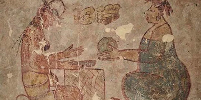 arkeolog temukan lukisan bangsa maya yang mendokumentasikan pedagang garam uhe