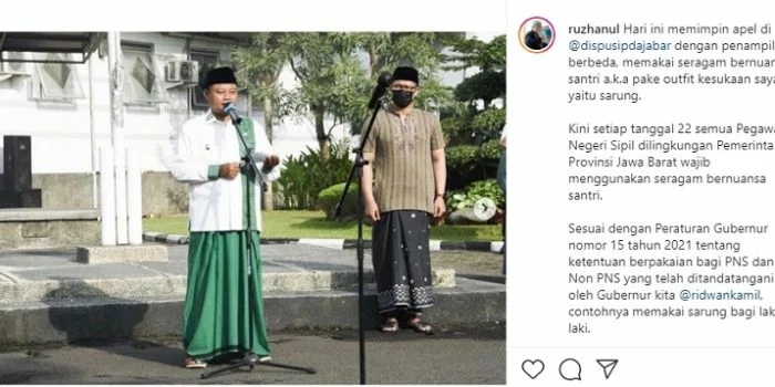 viral wagub jabar pimpin apel berbaju koko dan sarungan wlhrkIZJY0