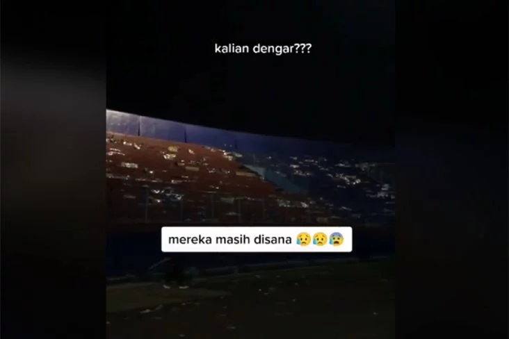 viral suara mistis yel penonton di stadion kanjuruhan yang sepi