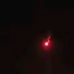 Bola api di langit Cirebon, Jawa Barat. (Istimewa)