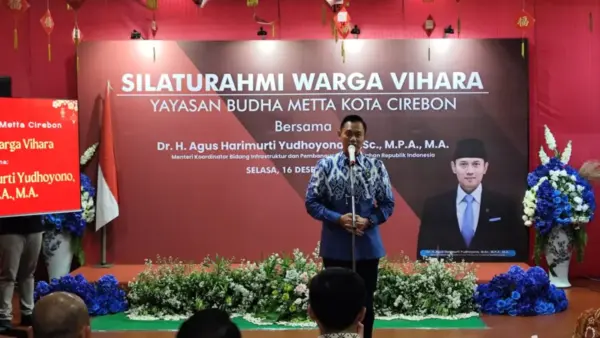 Menteri Koordinator Bidang Infrastruktur dan Pembangunan Kewilayahan Agus Harimurti Yudoyono (AHY) mengunjungi